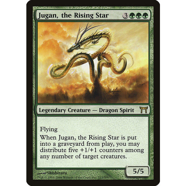 Magic: The Gathering Jugan, the Rising Star (217) Damaged