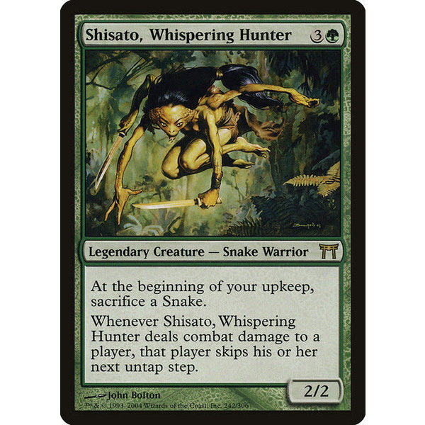 Magic: The Gathering Shisato, Whispering Hunter (242) Heavily Played