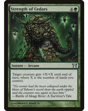 Magic: The Gathering Strength of Cedars (245) Damaged