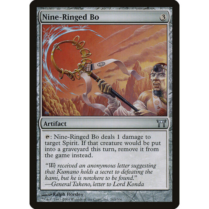 Magic: The Gathering Nine-Ringed Bo (263) Damaged
