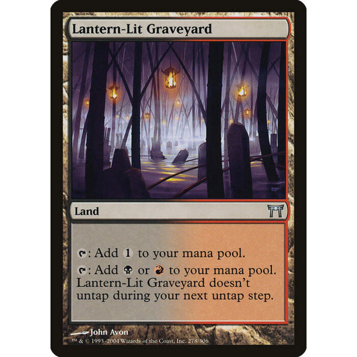 Magic: The Gathering Lantern-Lit Graveyard (278) Moderately Played