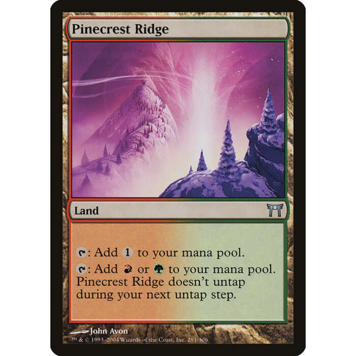 Magic: The Gathering Pinecrest Ridge (281) Moderately Played