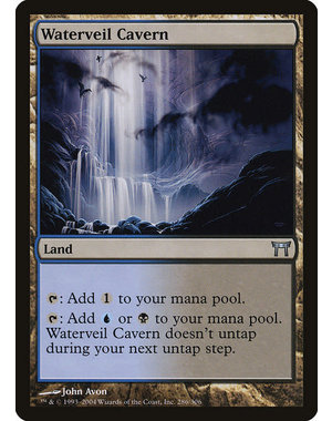 Magic: The Gathering Waterveil Cavern (286) Moderately Played