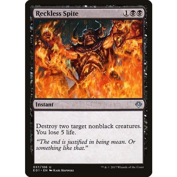 Magic: The Gathering Reckless Spite (037) Lightly Played