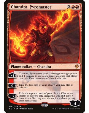 Magic: The Gathering Chandra, Pyromaster (042) Moderately Played