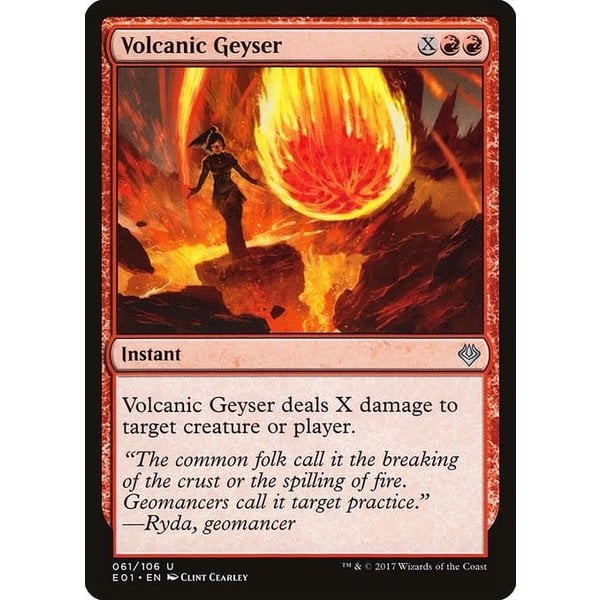 Magic: The Gathering Volcanic Geyser (061) Moderately Played