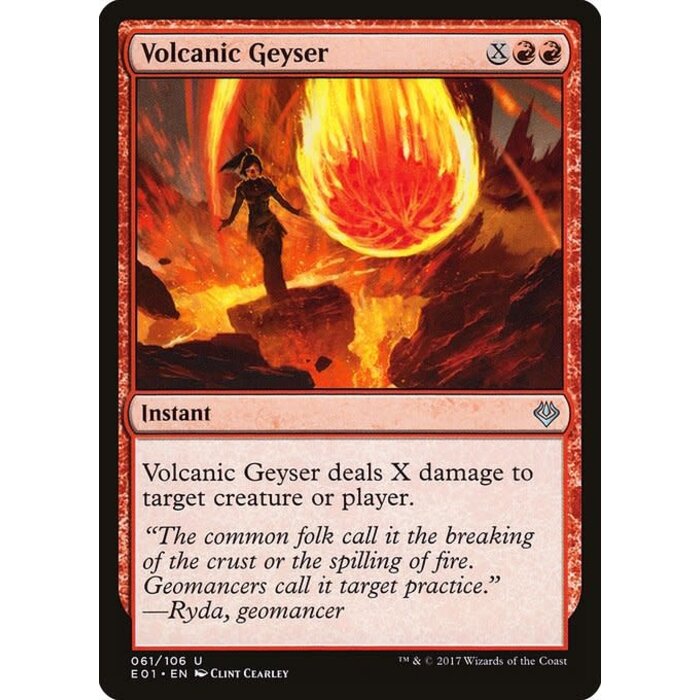 Magic: The Gathering Volcanic Geyser (061) Moderately Played