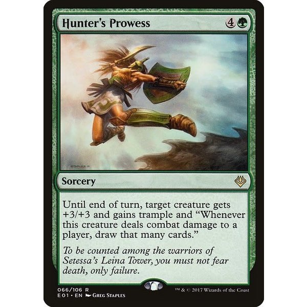 Magic: The Gathering Hunter's Prowess (066) Moderately Played