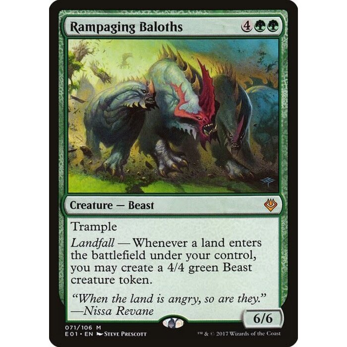 Magic: The Gathering Rampaging Baloths (071) Lightly Played