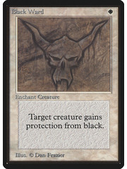 Magic: The Gathering Black Ward (005) Damaged