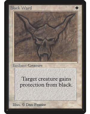 Magic: The Gathering Black Ward (005) Damaged