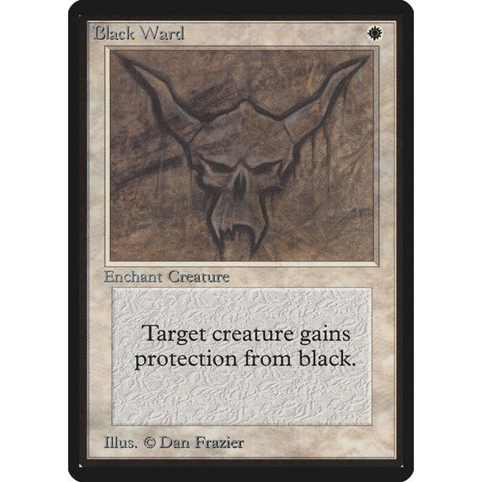 Magic: The Gathering Black Ward (005) Damaged