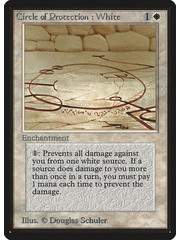 Magic: The Gathering Circle of Protection: White (014) Damaged