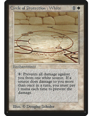 Magic: The Gathering Circle of Protection: White (014) Damaged