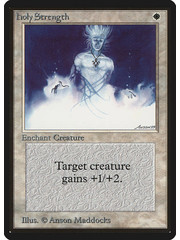 Magic: The Gathering Holy Strength (025) Heavily Played