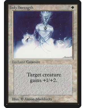 Magic: The Gathering Holy Strength (025) Heavily Played