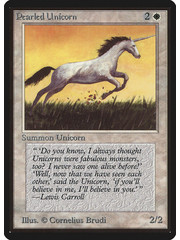 Magic: The Gathering Pearled Unicorn (031) Moderately Played