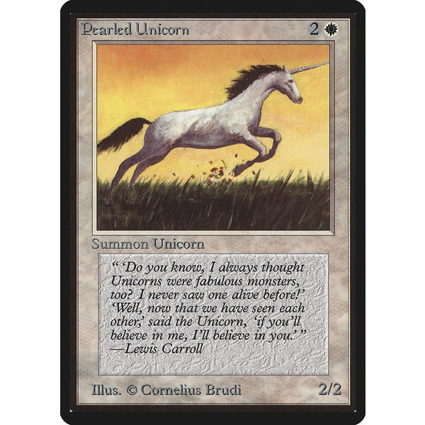 Magic: The Gathering Pearled Unicorn (031) Moderately Played