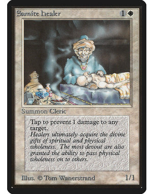 Magic: The Gathering Samite Healer (038) Heavily Played