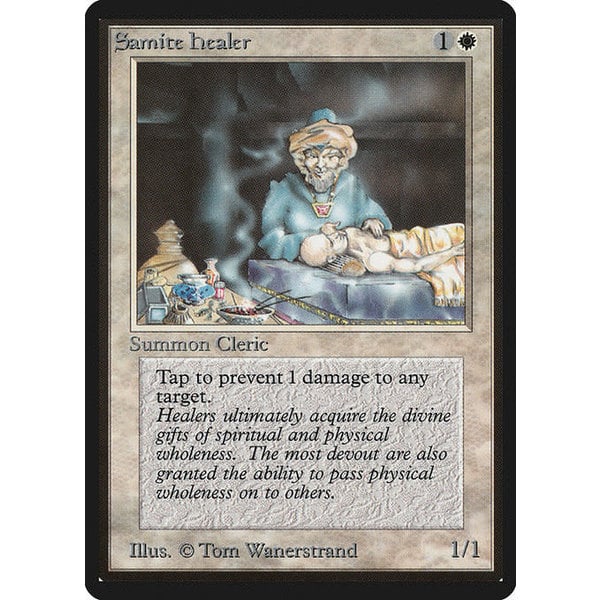 Magic: The Gathering Samite Healer (038) Heavily Played