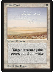 Magic: The Gathering White Ward (045) Damaged