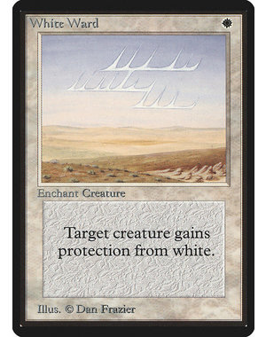 Magic: The Gathering White Ward (045) Damaged