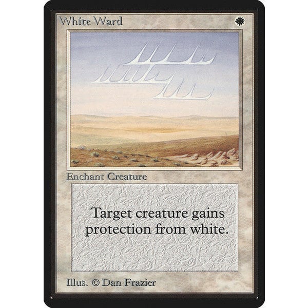 Magic: The Gathering White Ward (045) Damaged