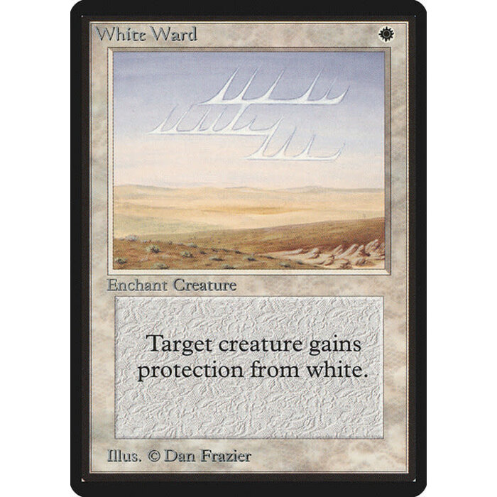 Magic: The Gathering White Ward (045) Damaged