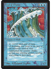 Magic: The Gathering Wall of Water (091) Moderately Played