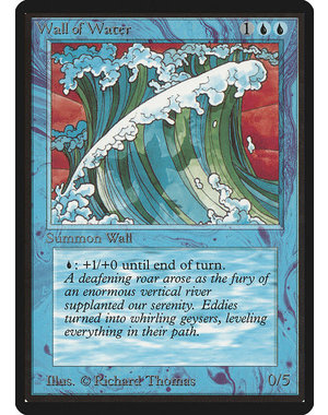 Magic: The Gathering Wall of Water (091) Moderately Played