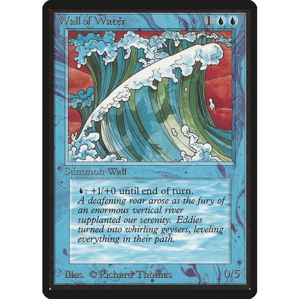 Magic: The Gathering Wall of Water (091) Moderately Played
