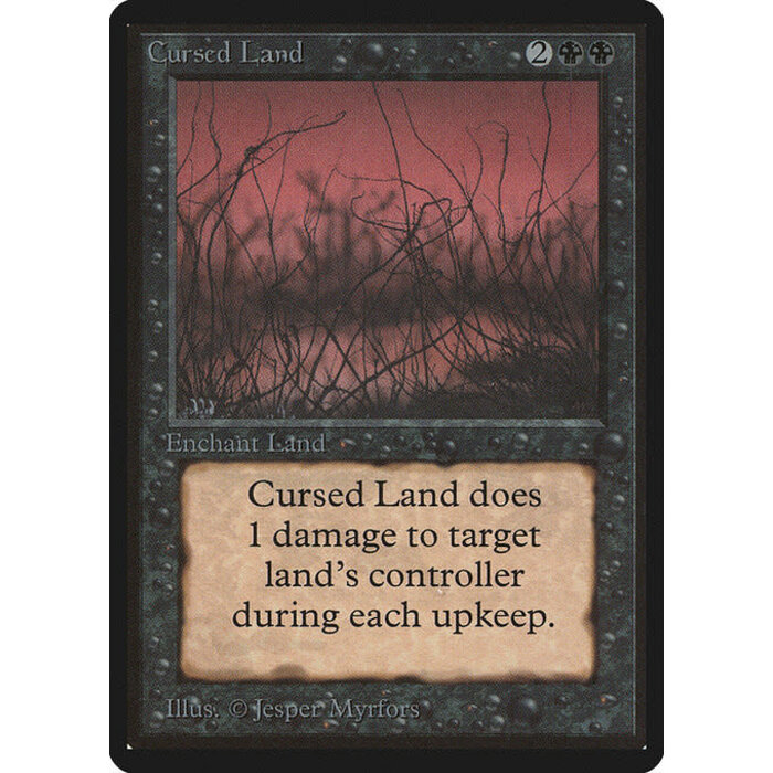 Magic: The Gathering Cursed Land (098) Heavily Played