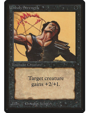 Magic: The Gathering Unholy Strength (132) Heavily Played