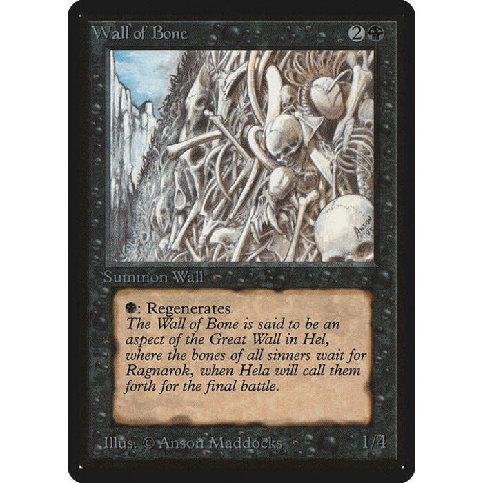 Magic: The Gathering Wall of Bone (133) Heavily Played