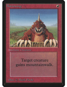 Magic: The Gathering Burrowing (139) Damaged