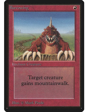 Magic: The Gathering Burrowing (139) Damaged