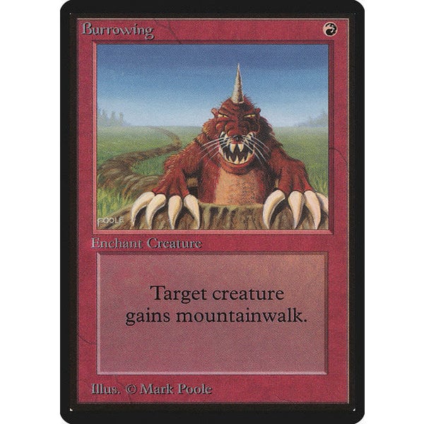 Magic: The Gathering Burrowing (139) Damaged