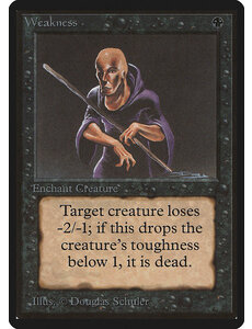 Magic: The Gathering Weakness (135) Damaged