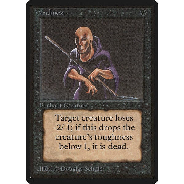 Magic: The Gathering Weakness (135) Damaged