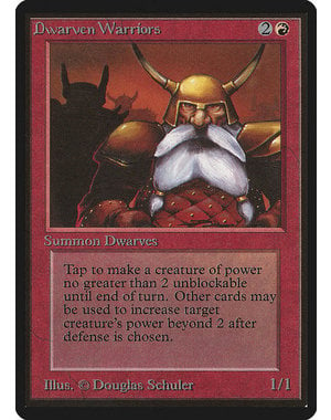 Magic: The Gathering Dwarven Warriors (144) Moderately Played