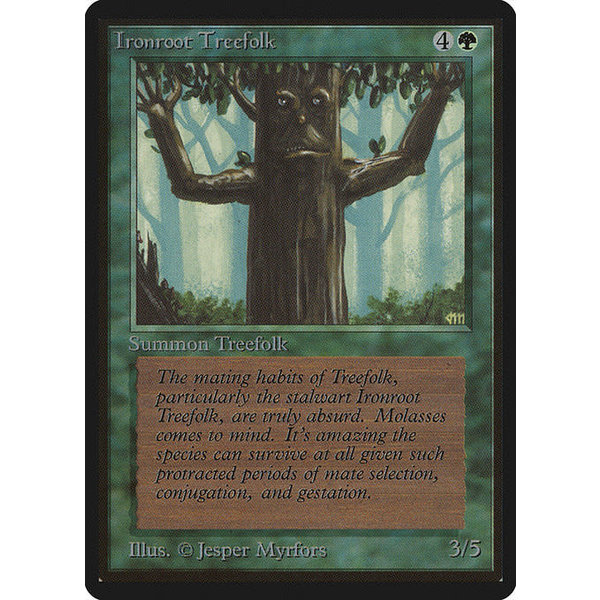 Magic: The Gathering Ironroot Treefolk (204) Heavily Played