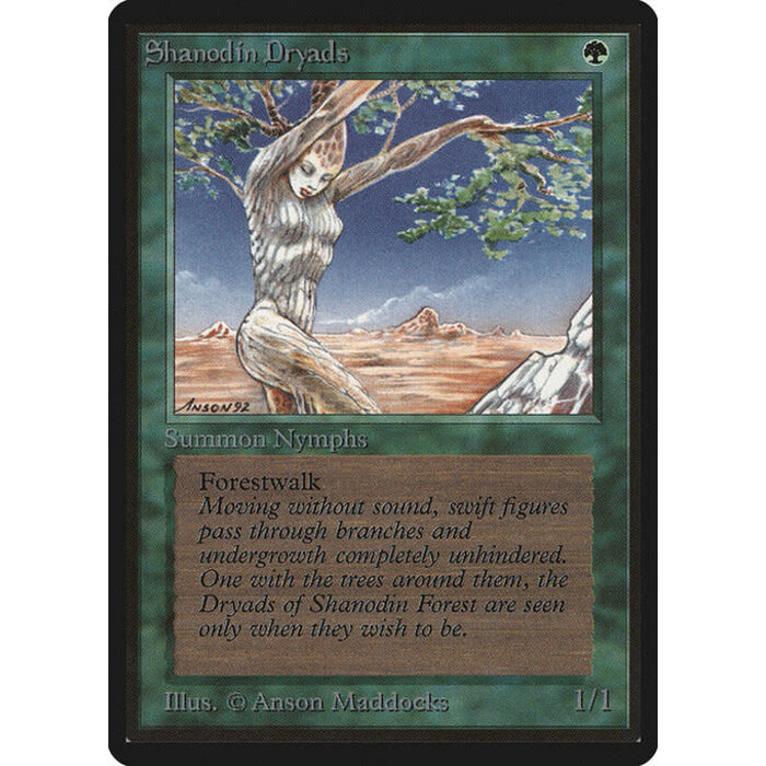 Magic: The Gathering Shanodin Dryads (217) Heavily Played