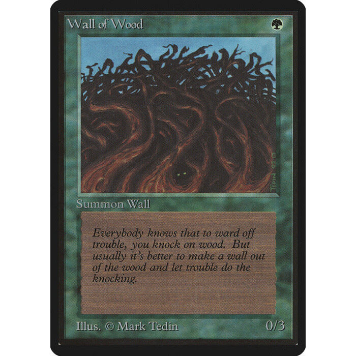 Magic: The Gathering Wall of Wood (226) Heavily Played