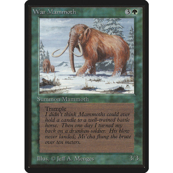 Magic: The Gathering War Mammoth (228) Moderately Played