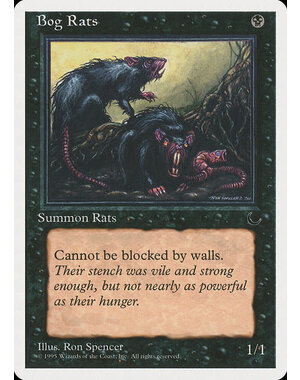 Magic: The Gathering Bog Rats (030) Damaged