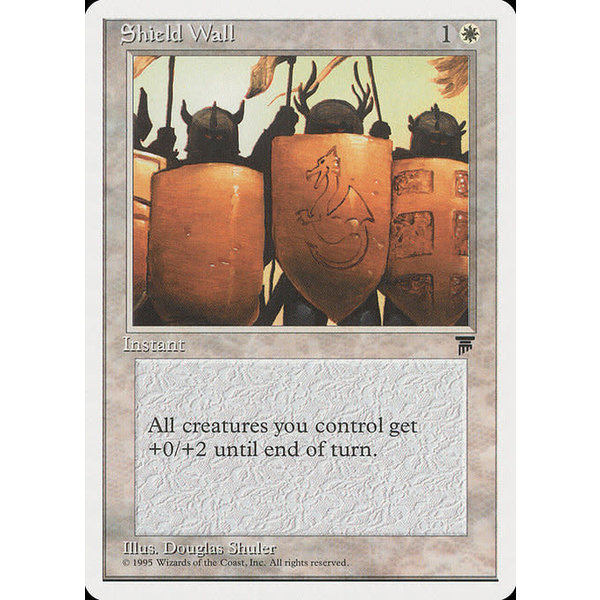 Magic: The Gathering Shield Wall (012) Damaged