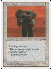 Magic: The Gathering War Elephant (013) Heavily Played