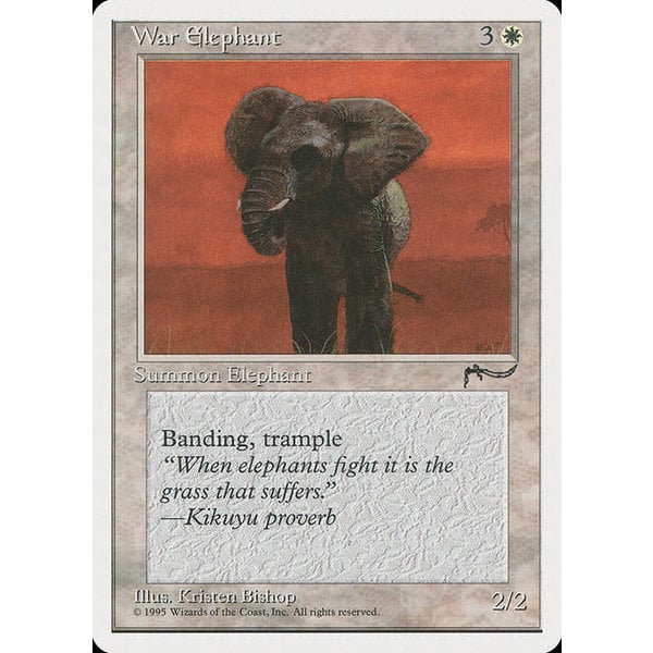 Magic: The Gathering War Elephant (013) Heavily Played