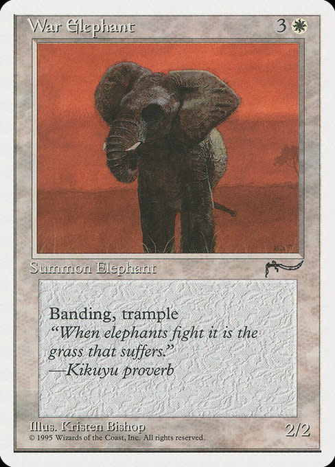 Magic: The Gathering War Elephant (013) Heavily Played - Kingslayer Games
