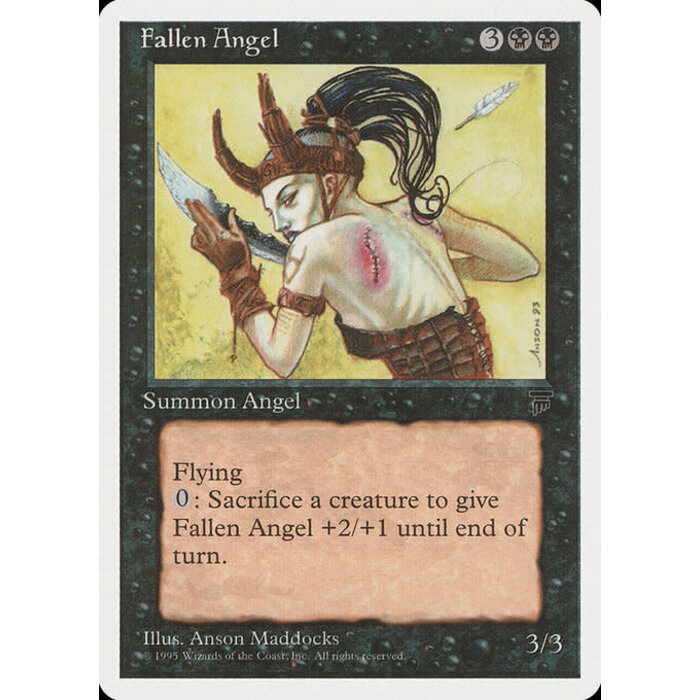 Magic: The Gathering Fallen Angel (032) Damaged